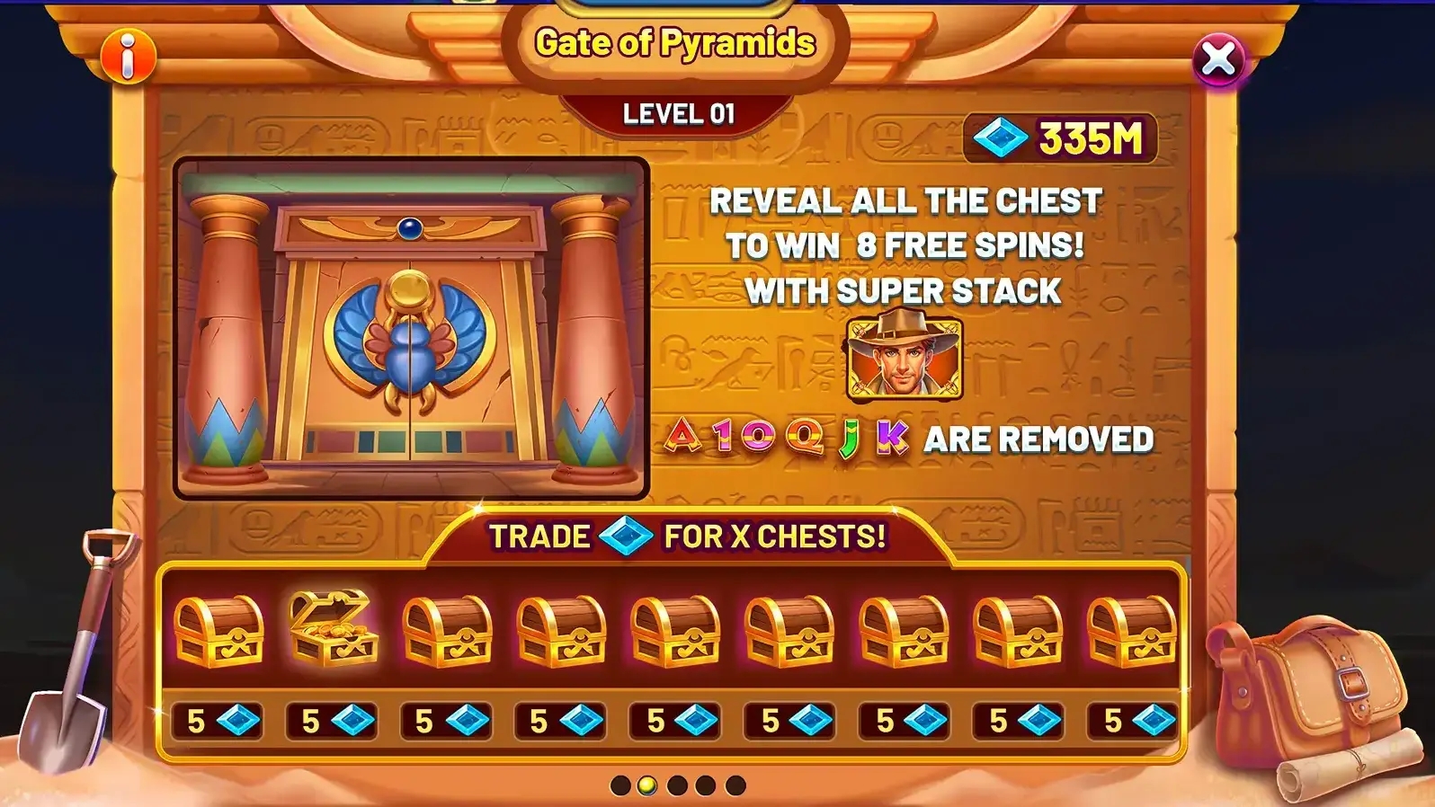 An Image of Lock & Respin feature in action