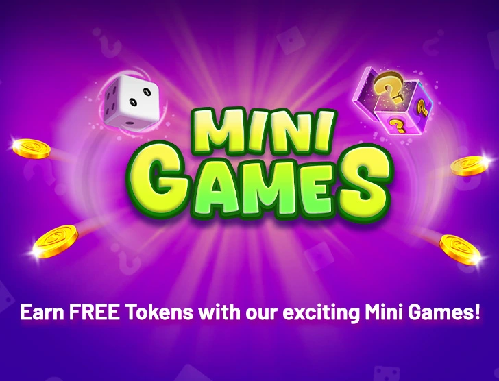 Image showing banner of mini games with free tokens with smaller version